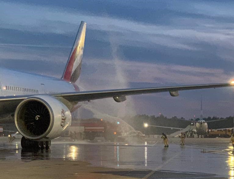 В Пулково тушили Boeing авиакомпании Emirates